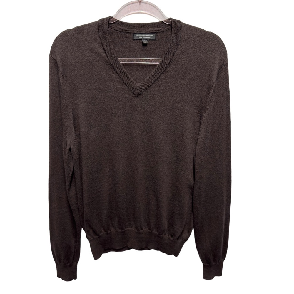 Pure Italian Merino Wool Tennis Varsity Sweater Pullover